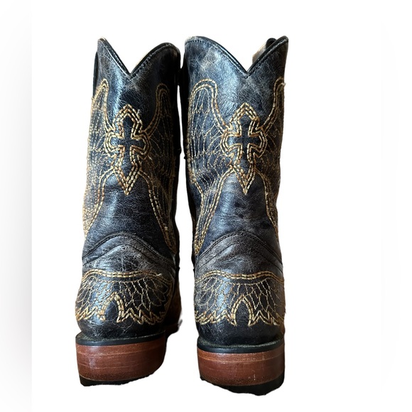 Corral Boots Kids Brown Tan Cross Size 11 - Picture 5 of 13